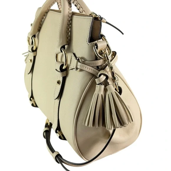 Dooney & Bourke Tan Leather Shoulder Bag - Picture 2 of 13